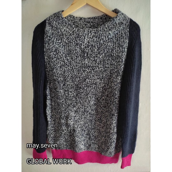 GLOBAL WORK - sweater rajut