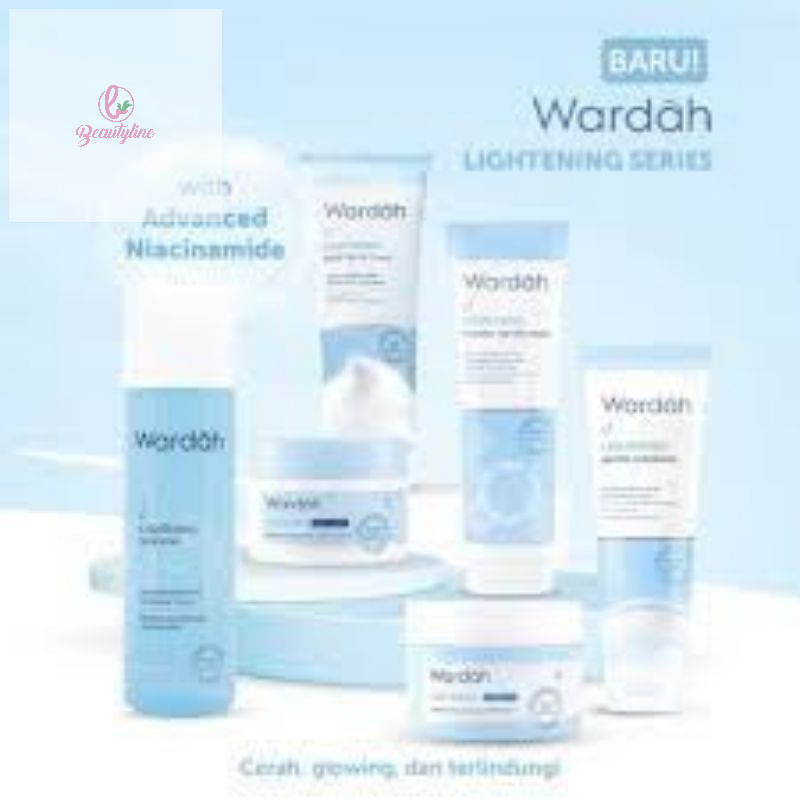 Wardah Paket Lightening/mencerahkan Series terbaru 30gr 6pcs