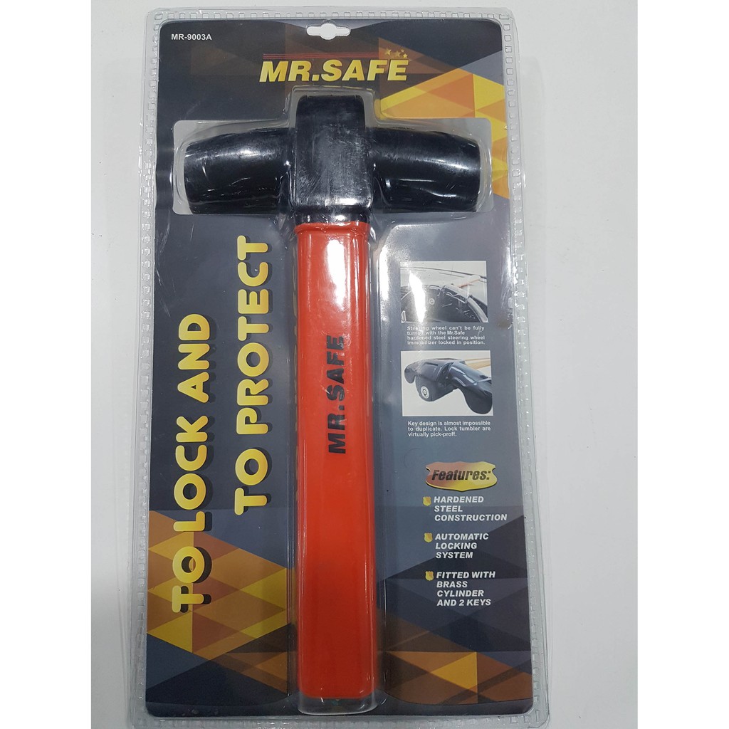 Mr SAFE Kunci Stir MR-9003A / Kunci Setir Mobil Mr SAFE MR-9003A