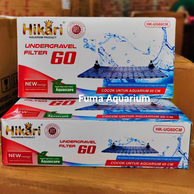 UNDERGRAVEL FILTER AQUARIUM AQUASCAPE 60 cm