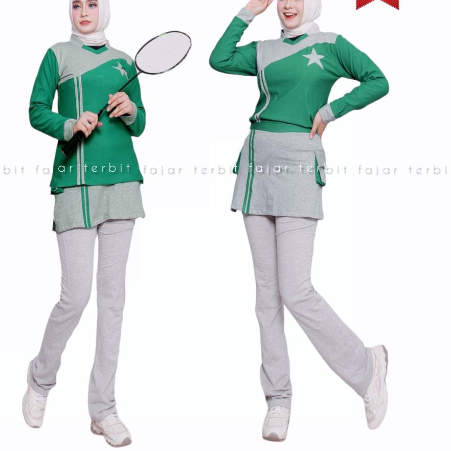Harga Murah setelan baju olahraga senam aerobic   baju olahraga muslim stetelan olahraga wanita dewasa celana rok dewasa celana olahraga panjang kantong,,,