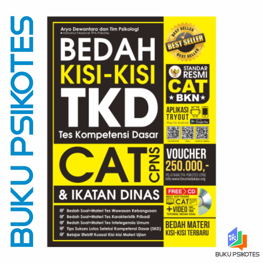 Buku Tes Cpns Bedah Kisi Kisi Tkd Cat Cpns Ikatan Dinas Bonus Cd Shopee Indonesia