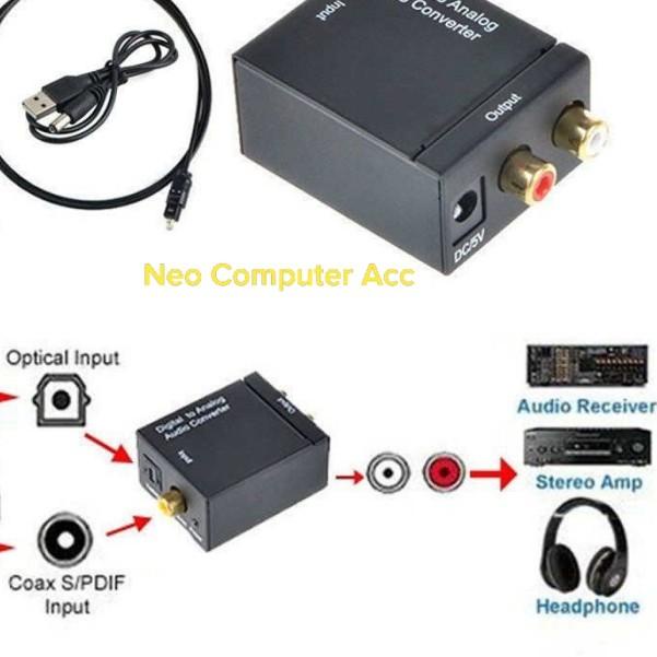 ➼ Digital Audio Optic / Coaxial to Analog (RCA) Audio Converter ←