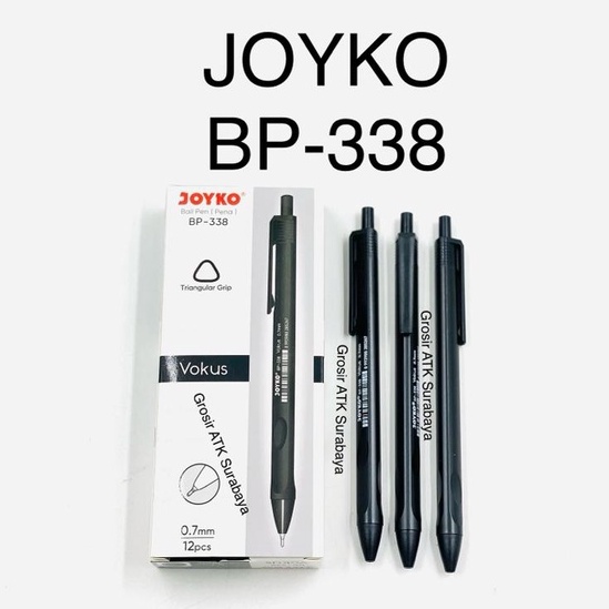 

( DAPAT 1 PCS ) Bolpen Pulpen Bolpoin Cetek Joyko Vokus BP-338 BP 338