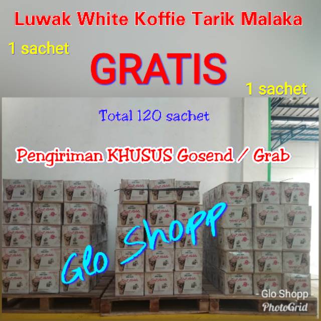 

Luwak White Koffie Tarik Malaka (1 dus isi 120 sachet) KHUSUS Gosend / Grab