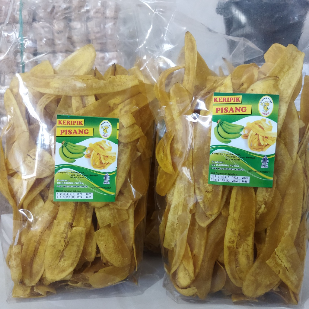 

Keripik Pisang Manis dan Asin "Karunia Putra" Kemasan 400 gr