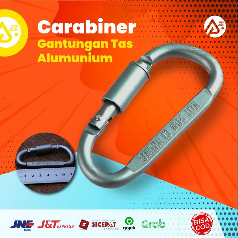 Carabiner Alumunium Gantungan Tas Grosir Barang Unik Murah Lucu Import Serba Serbi Murah