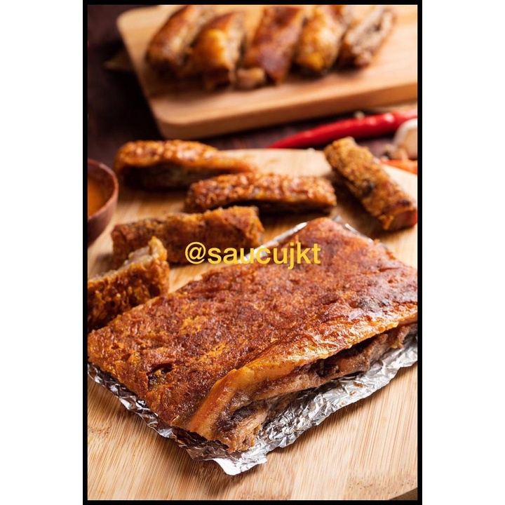 

Saucu Babi Panggang Bapang Asli Bangka Roasted Pork (1 Kg)