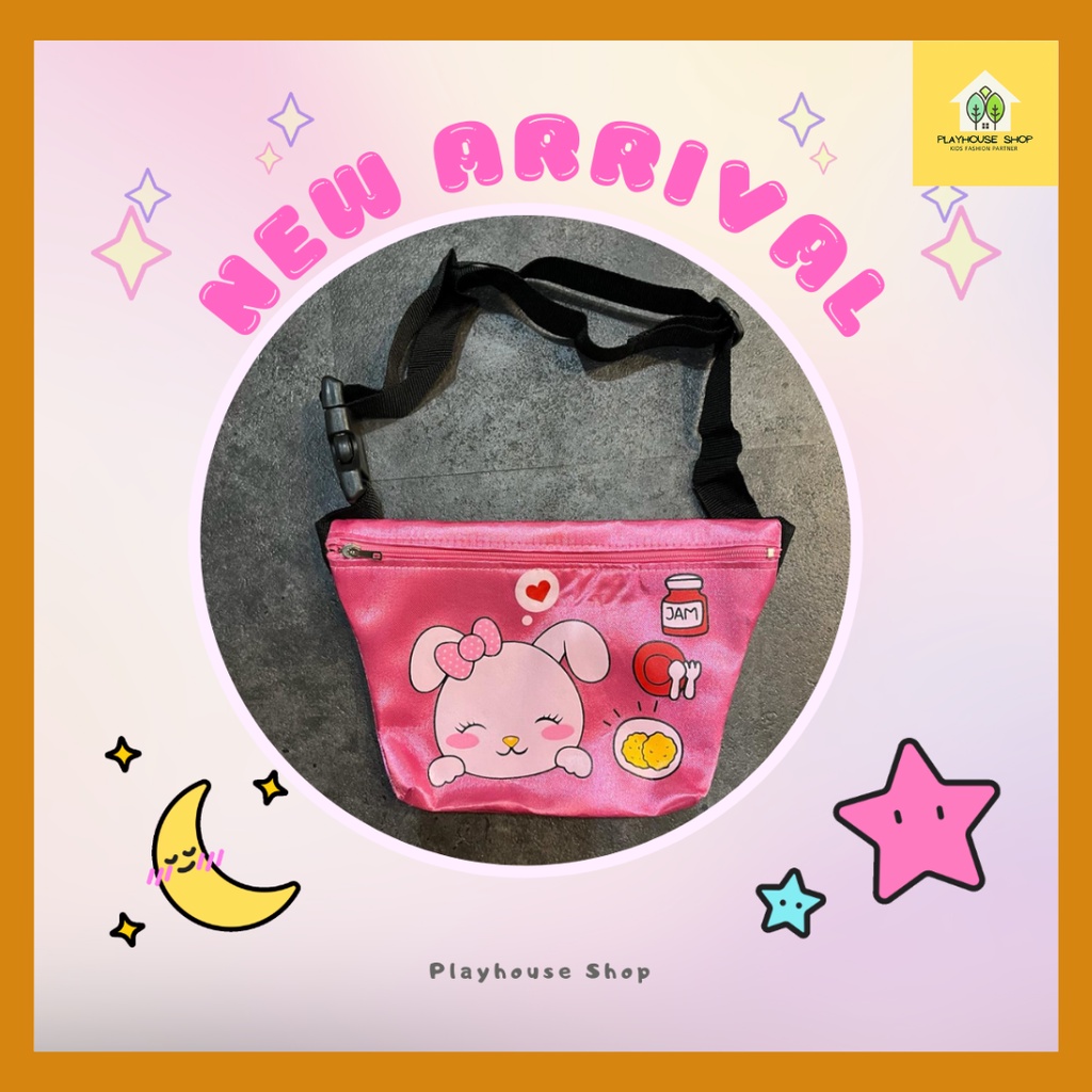 Tas Pinggang Sling Bag Anak Perempuan Murah Bermotif