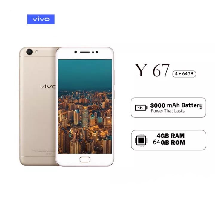 Hp VIVO Y67 Ram 4/64GB 5.5inch 4G LTE Garansi 1 tahun Termurah