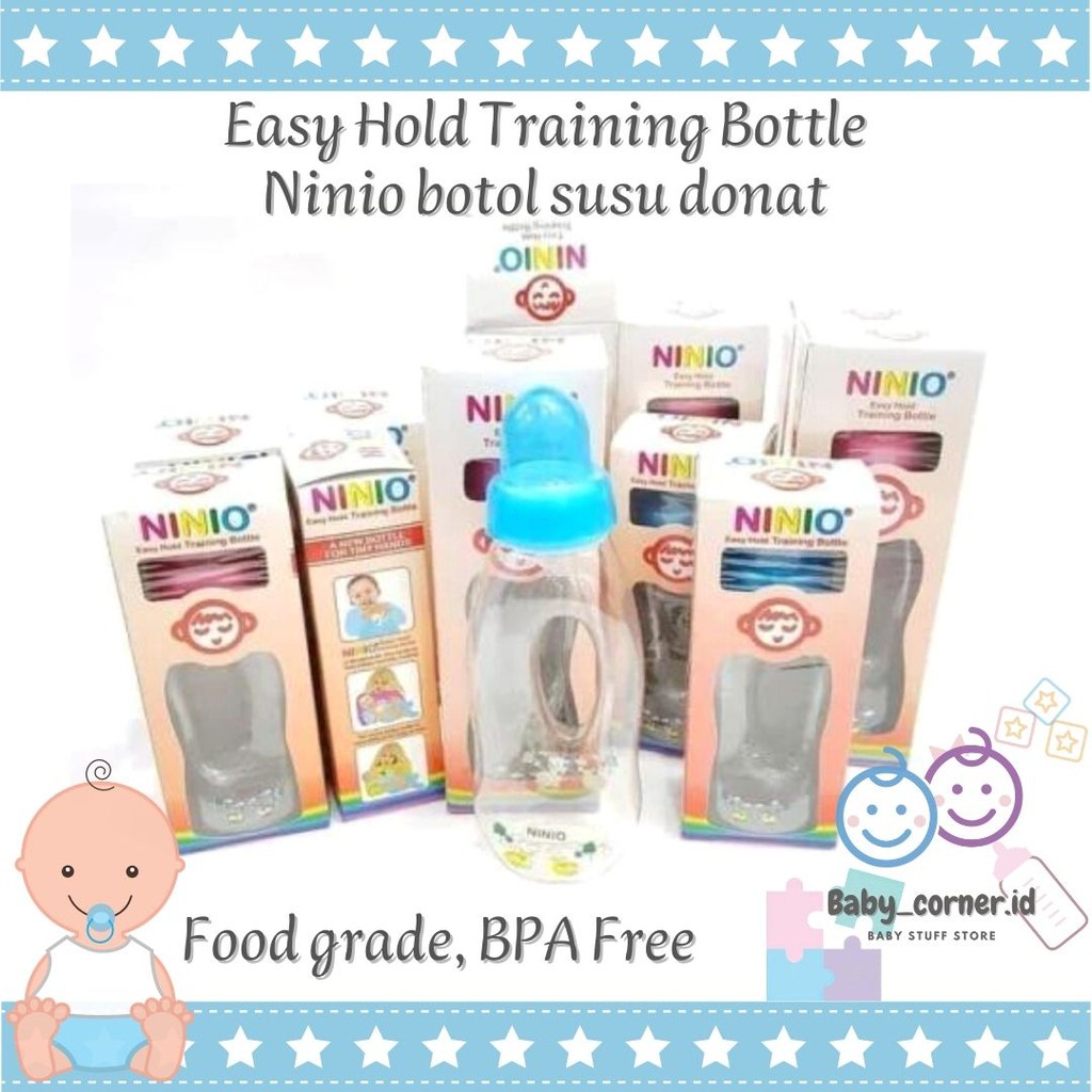 Botol Dot Susu Donat Donut / Lubang Tengah / Easy Hold NINIO