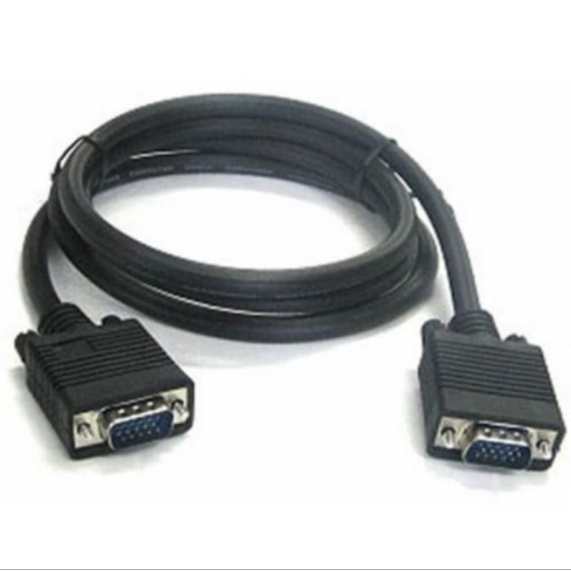 Kabel VGA 1,5 M Male Hitam Murah Kabel VGA MONITOR 1,5 METER