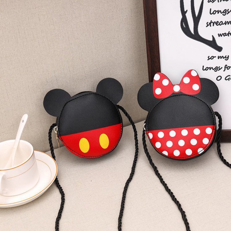 SISY Tas Selempang Bahu Mickey Mini Bulat Slingbag Wanita Remaja Cute Korean Style By Chikoisme NR