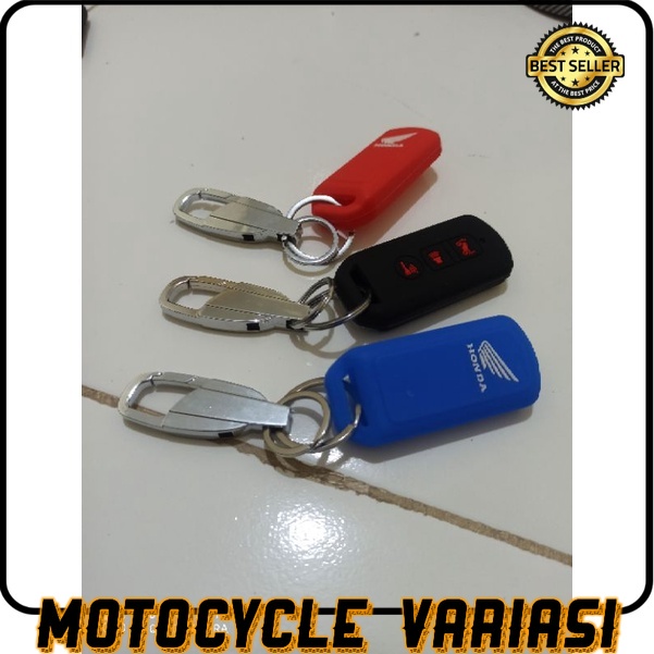gantungan kunci plus silikon case cover remot ADV 150 PCX 150 stainless chrome