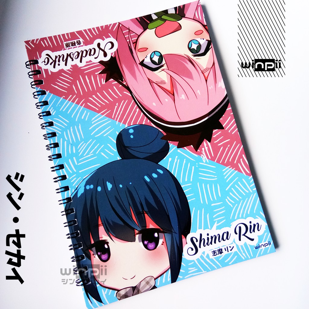 

Notebook Shima Rin X Nadeshiko Anime Yuru Camp