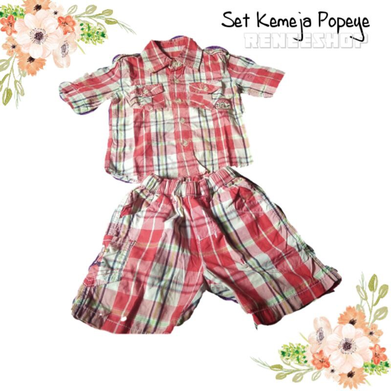 Setelan Kemeja anak Popeye Kids