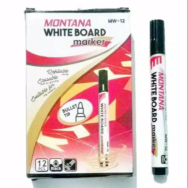 

Spidol Montana White Board MW-12 Marker Spidol Papan Tulis Per Pcs