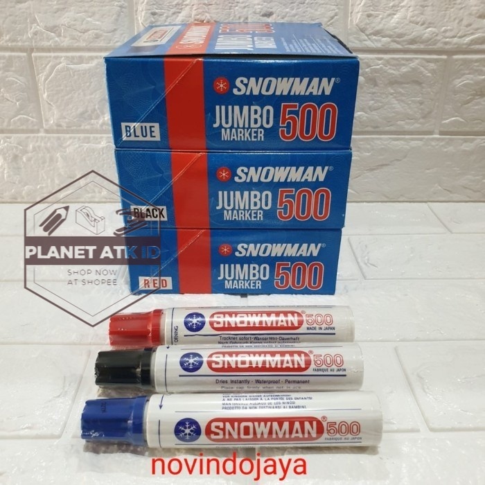 

Snowman Marker Jumbo 500 Permanent/ Spidol Permanen/Besar