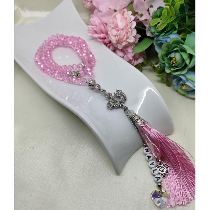 TASBIH KRISTAL CUSTOM NAMA