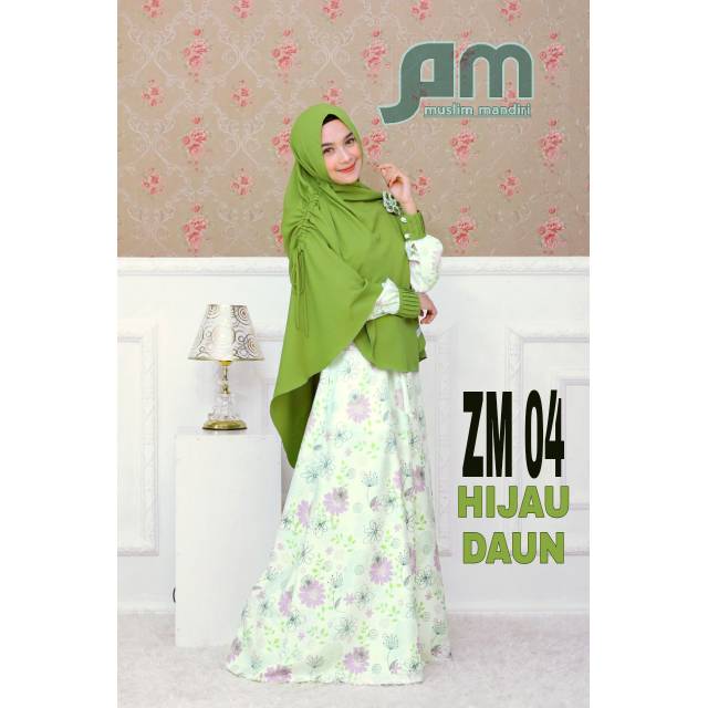 ZAHRANI MOTIF 04 hijau daun Swarga Hijab