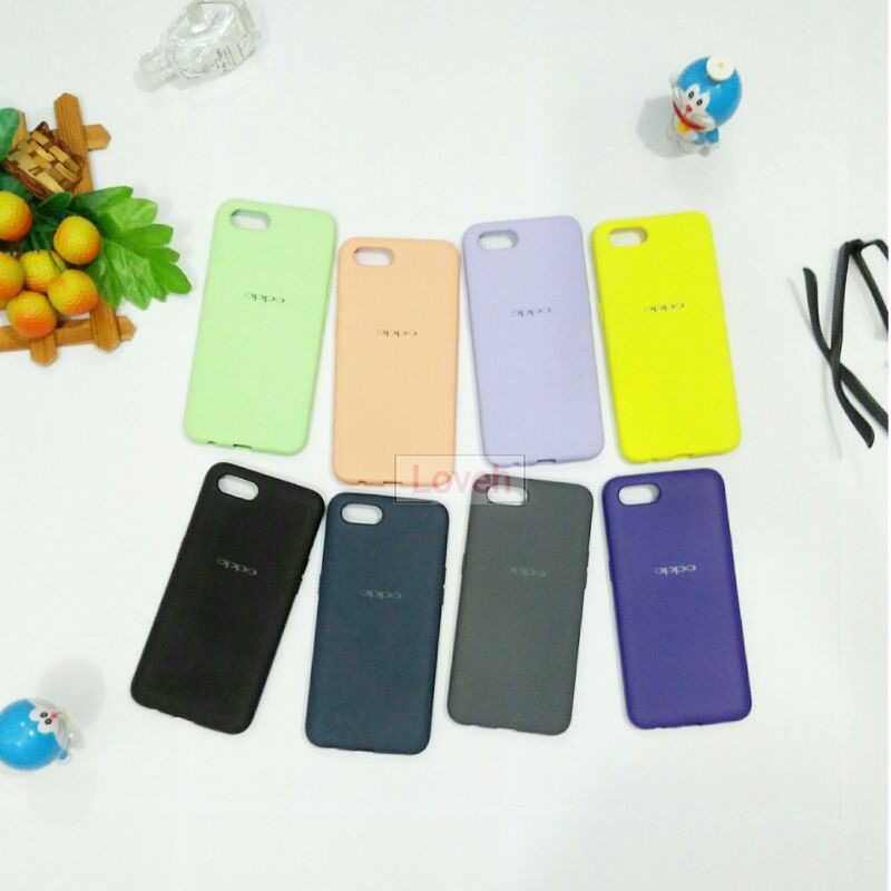 Loveh - CASING OPPO A1K SOFT CASE POLOS WARNA LOGO HP