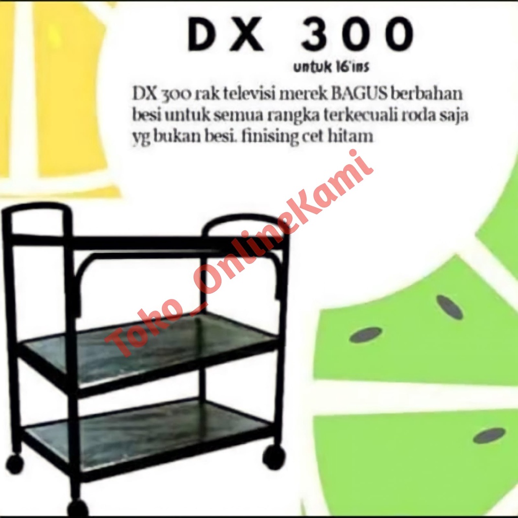 rak tv indah/ rak galon / rak buku / rak tv besi dx300 /rak tv serbaguna/ rak serbaguna 3 susun