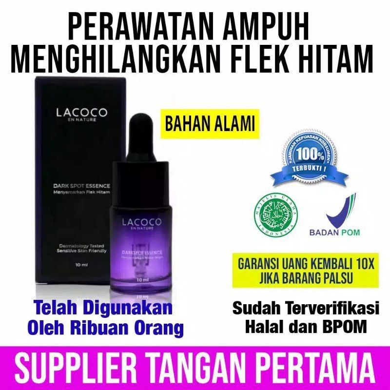 Lacoco darkspot serum flek hitam-Lacoco darkspot essence-Serum flek hitam ampuh-serum wajah glowing