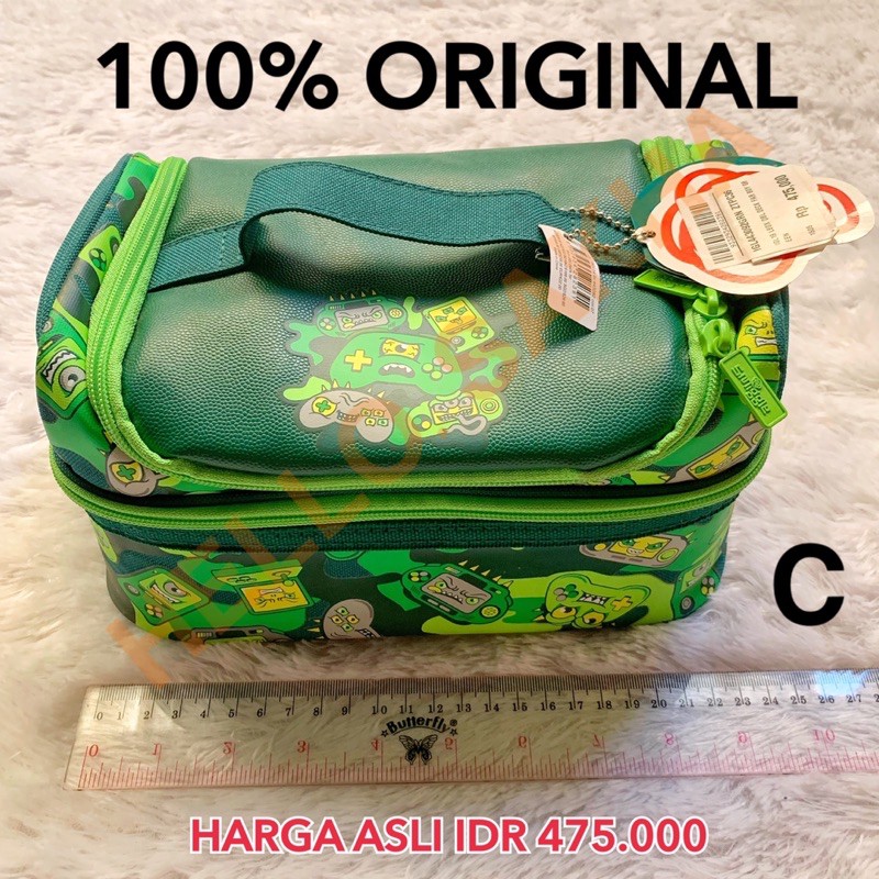 TAS BEKAL SEKOLAH SMIGGLE LUNCH BAG DOUBLE DECKER 100% JAMINAN ORIGINAL