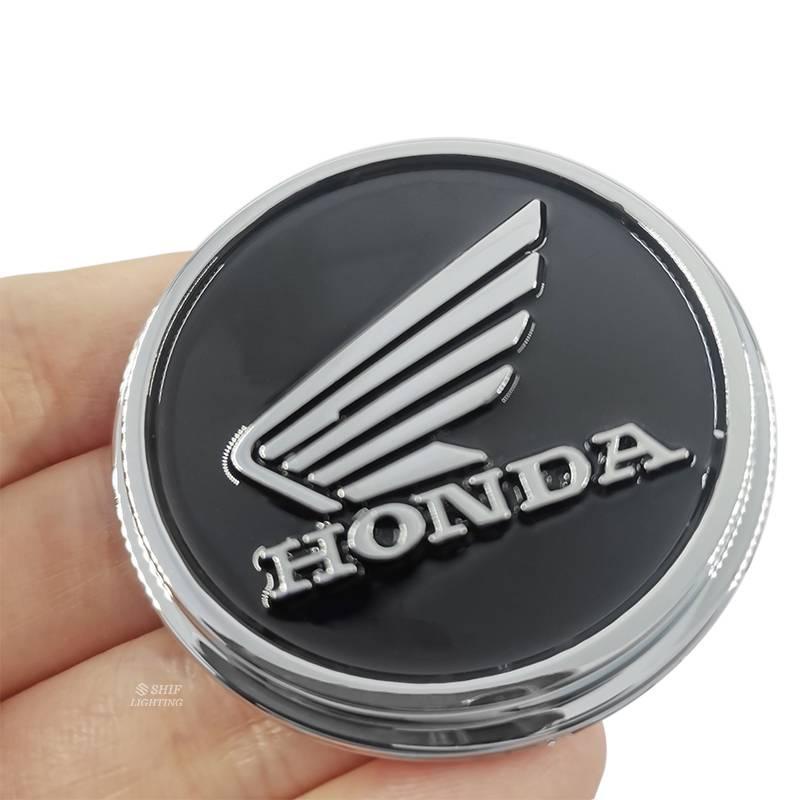 1 Pasang Stiker Emblem Logo Honda Wing Bahan Abs Warna Hitam Untuk Dekorasi Motor