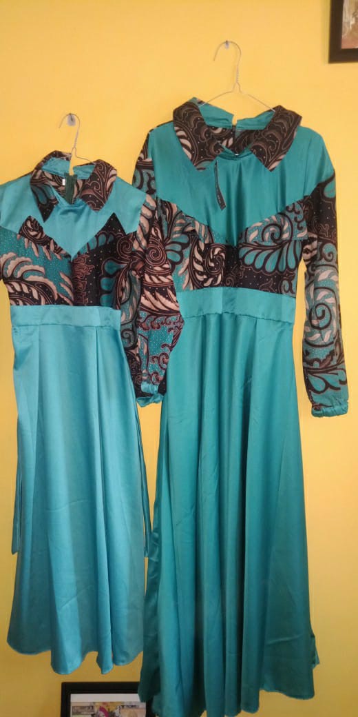 Hanggono Couple Ori Najwa/ Couple Batik / Gamis Batik Couple / Gamis Batik / Batik Couple /kemeja