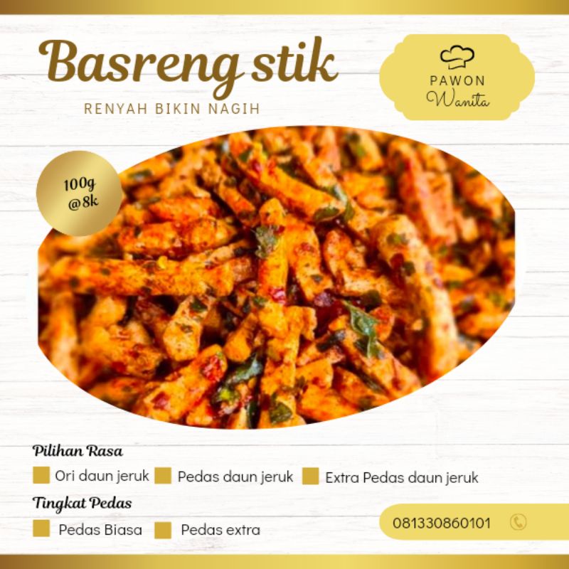 

Basreng stik pedas daun jeruk 100g