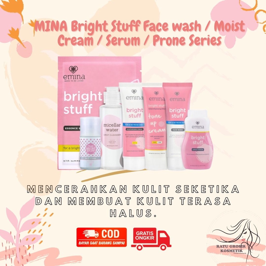 SABUN CUCI MUKA  sabun muka emina EMINA FACE TONER emina loose powder EMINA SERUM emina face wash  A
