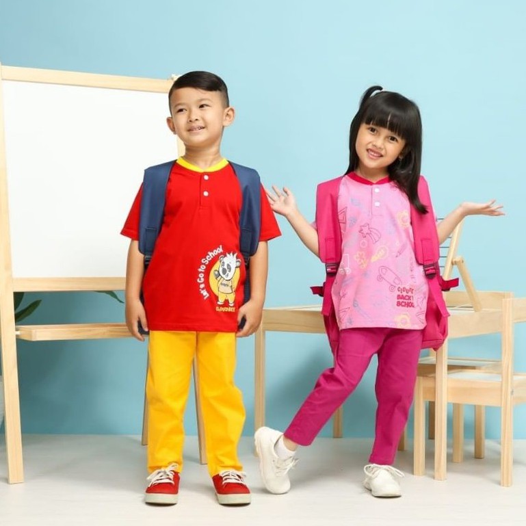 Afsheenastore Set Back To School Cloudbee / Ready Size 6 8 Th