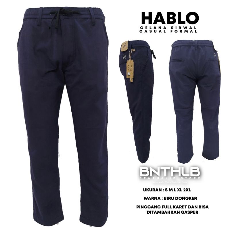 Celana Sirwal Formal dan Kasual Slimfit Hablo