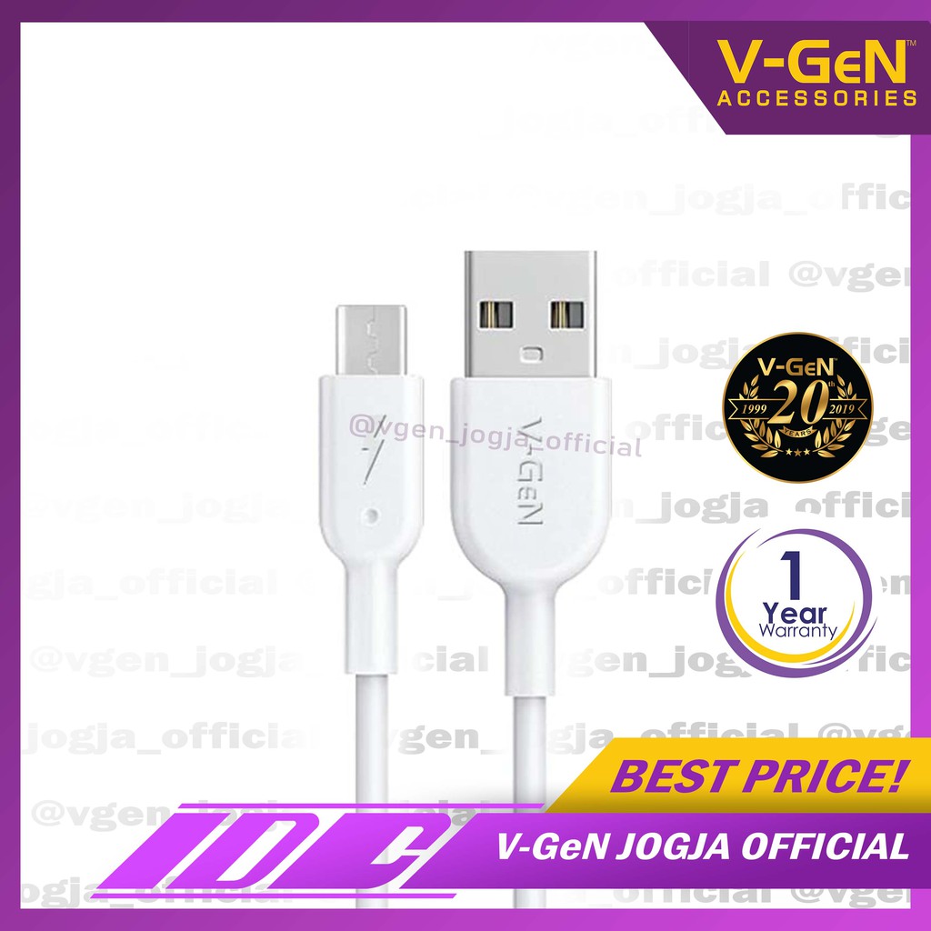 Kabel Micro USB V-GeN VCB-16 2.4A Fast Charging 2 Meter