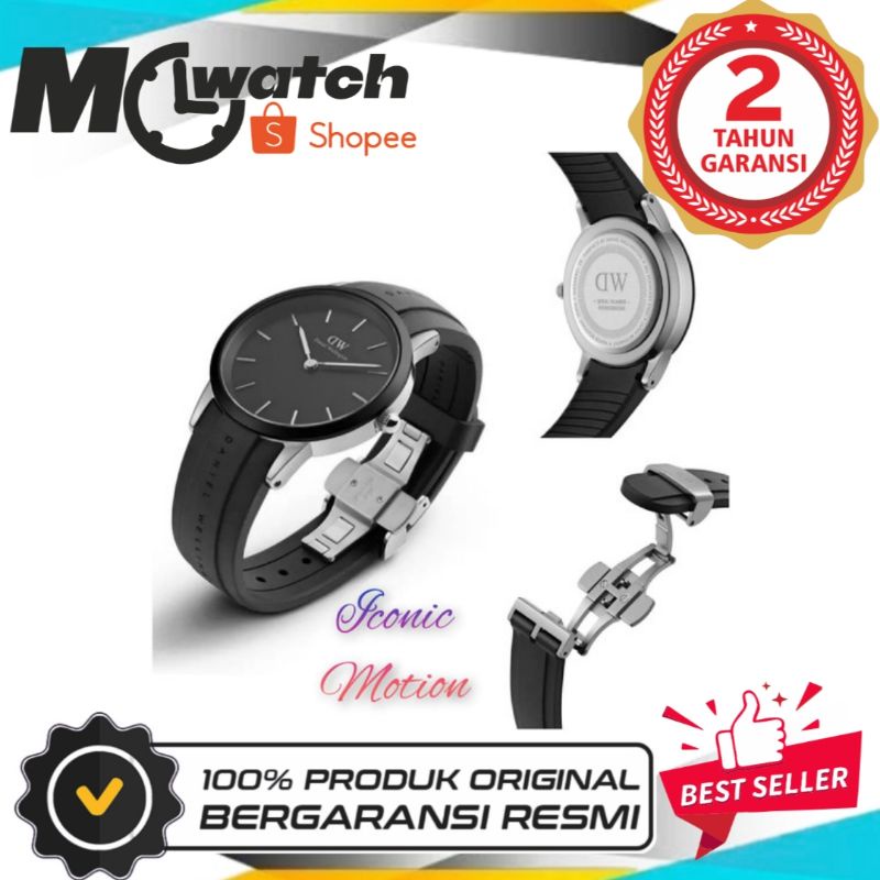 JAM TANGAN PRIA WANITA | RANTAI | KULIT | KARET | MURAH | ICONIC MOTION SILVER FOR LADIES