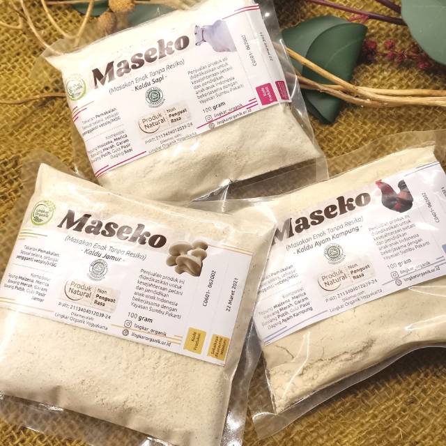 

Lingkar Organik Maseko Kaldu Jamur / Ayam / Sapi Refil 100g Sehat Non MSG