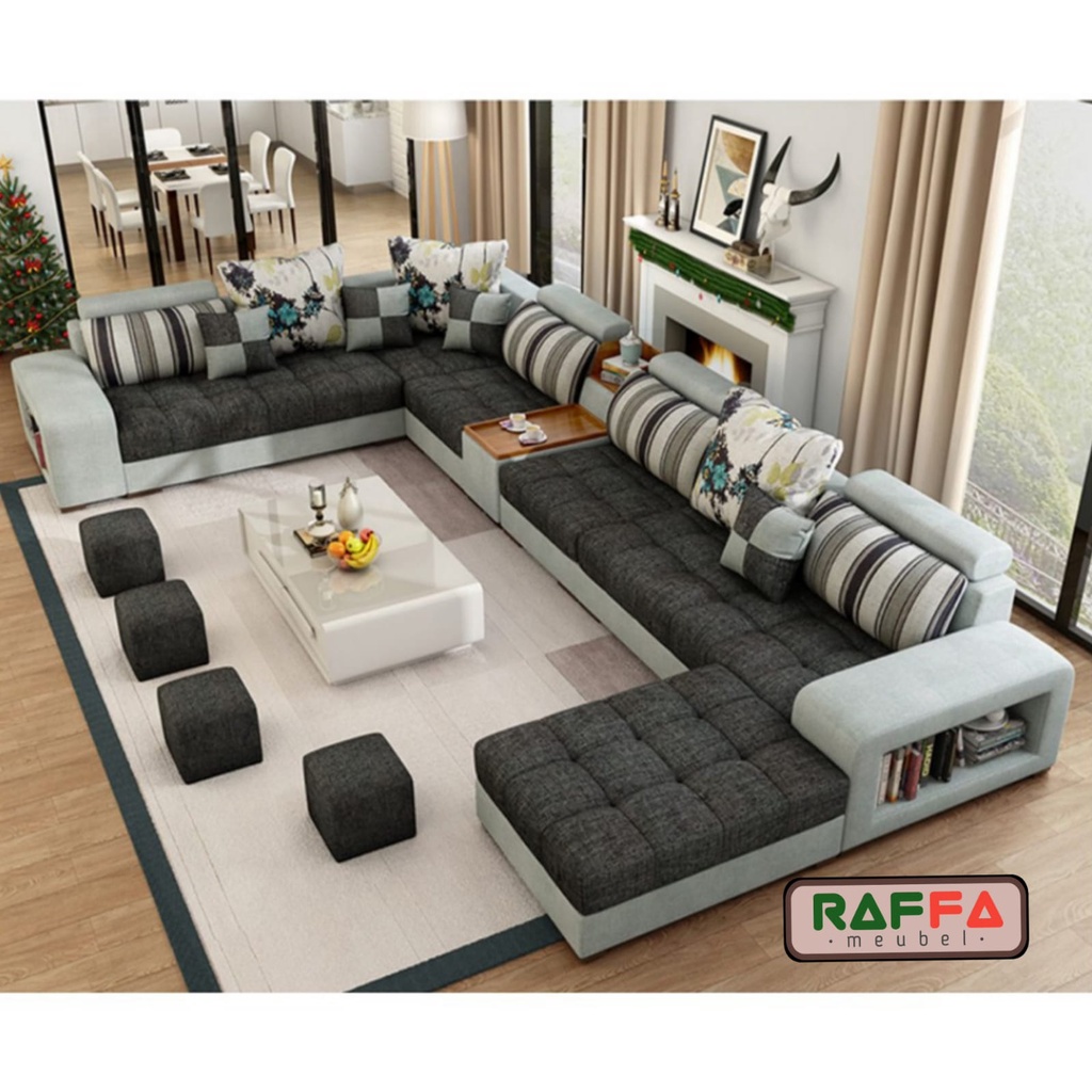 U35 RAFFA MEUBEL - Sofa Leter U Jabodetabek Mewah Kualitas Tukang Sofa Berpengalaman - Sofa Empuk