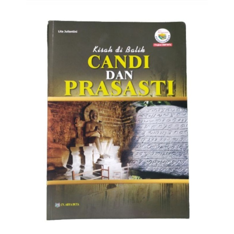 ORI buku teks bacaan pendidikan kisah di balik candi Dan prasasti edisi terbaru penerbit Arya duta