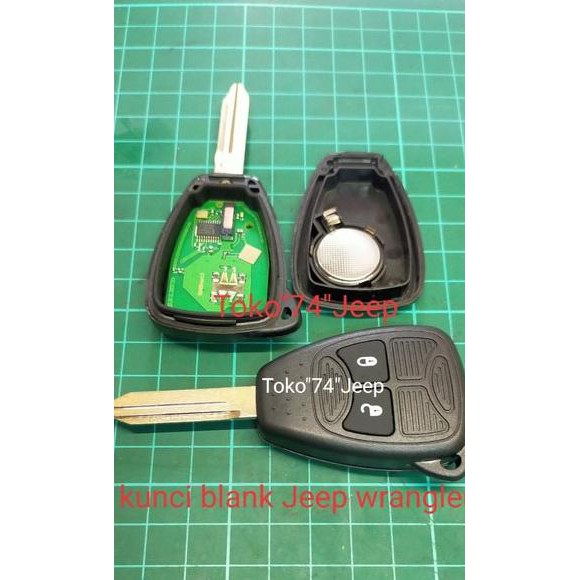Kunci Remot Blank Jeep Wrangler JK Rubicon (Kode 006))