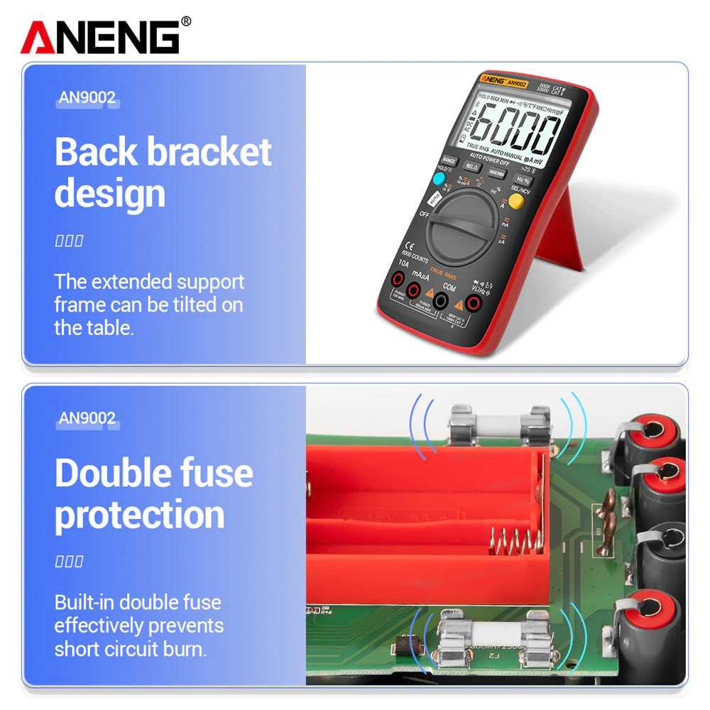 ANENG Digital Bluetooth Multimeter Voltage Tester - AN9002