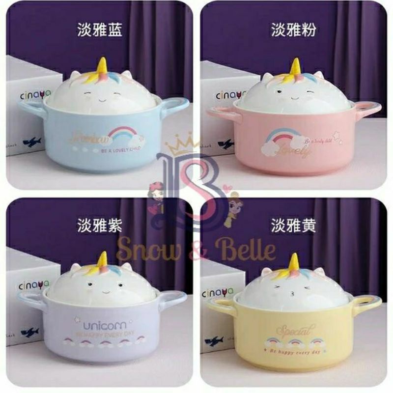 

(snowandbelle) mangkok unicorn