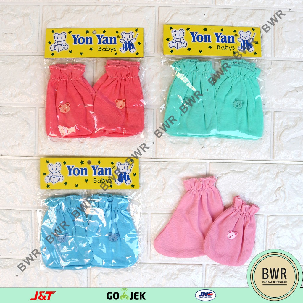 SARUNG TANGAN YON YAN [ D3 - E3 ] Sarung Tangan Bayi New Born Bayi Yonyan - Bwr