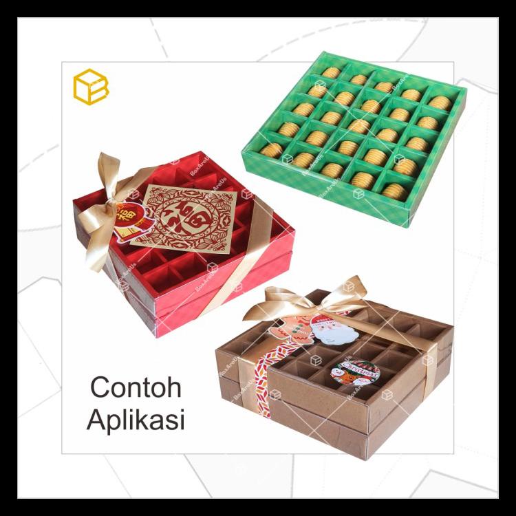 

CB212135 - BOX NASTAR SEKAT MIKA / DUS KOTAK SEKAT / BOX COOKIES GIFT - COKELAT, DENGAN SEKAT