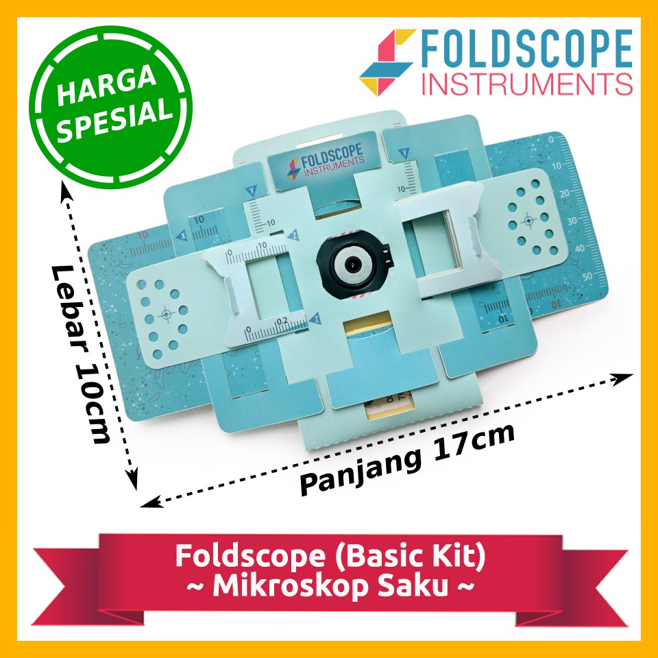 Foldscope Basic Kit - ORI ASLI - Paper Microscope Mikroskop Kertas