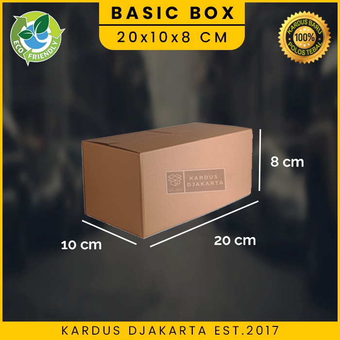 KARDUS / KARTON BOX POLOS Uk. 20x10x8 CM
