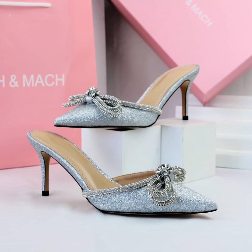 [7.7 Boombastis Sale⚡] - SEPATU WANITA MM MULES HIGH HEELS MMS001 PREMIUM IMPORT