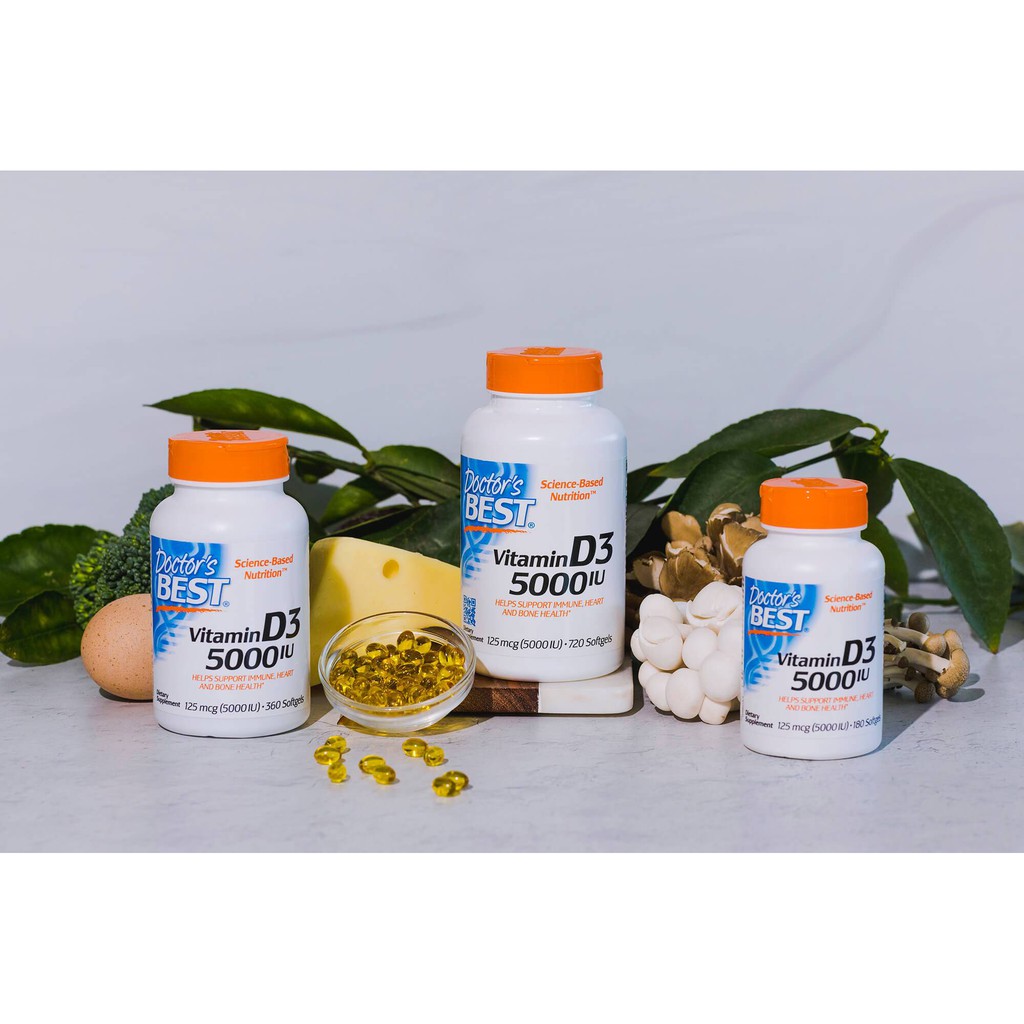 Doctor's Best, Best Vitamin D3, 5000 IU
