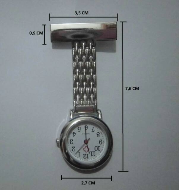 Jam Saku Perawat dan Tenaga Medis - Stainless Peniti