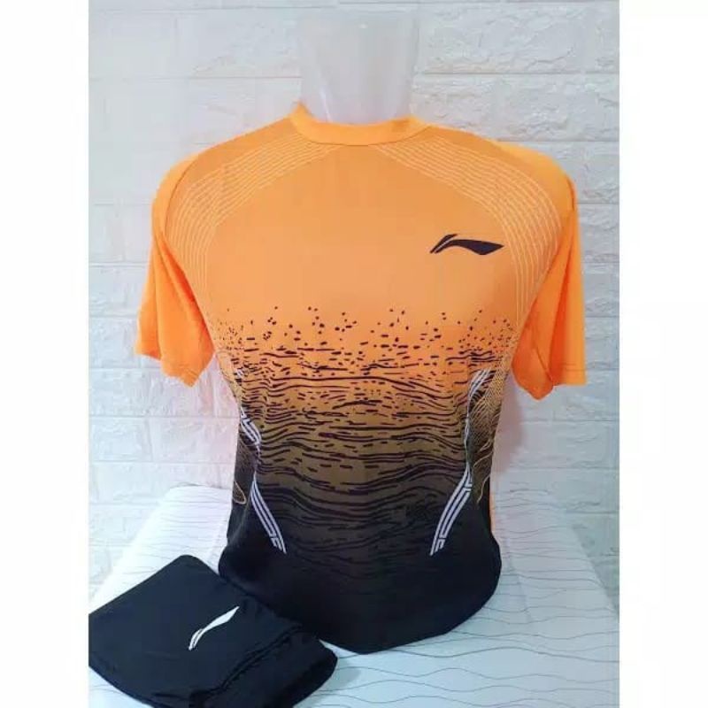 BAJU BADMINTON DEWASA/ SETELAN BADMINTON L143 JERSEY BULUTANGKIS LINING